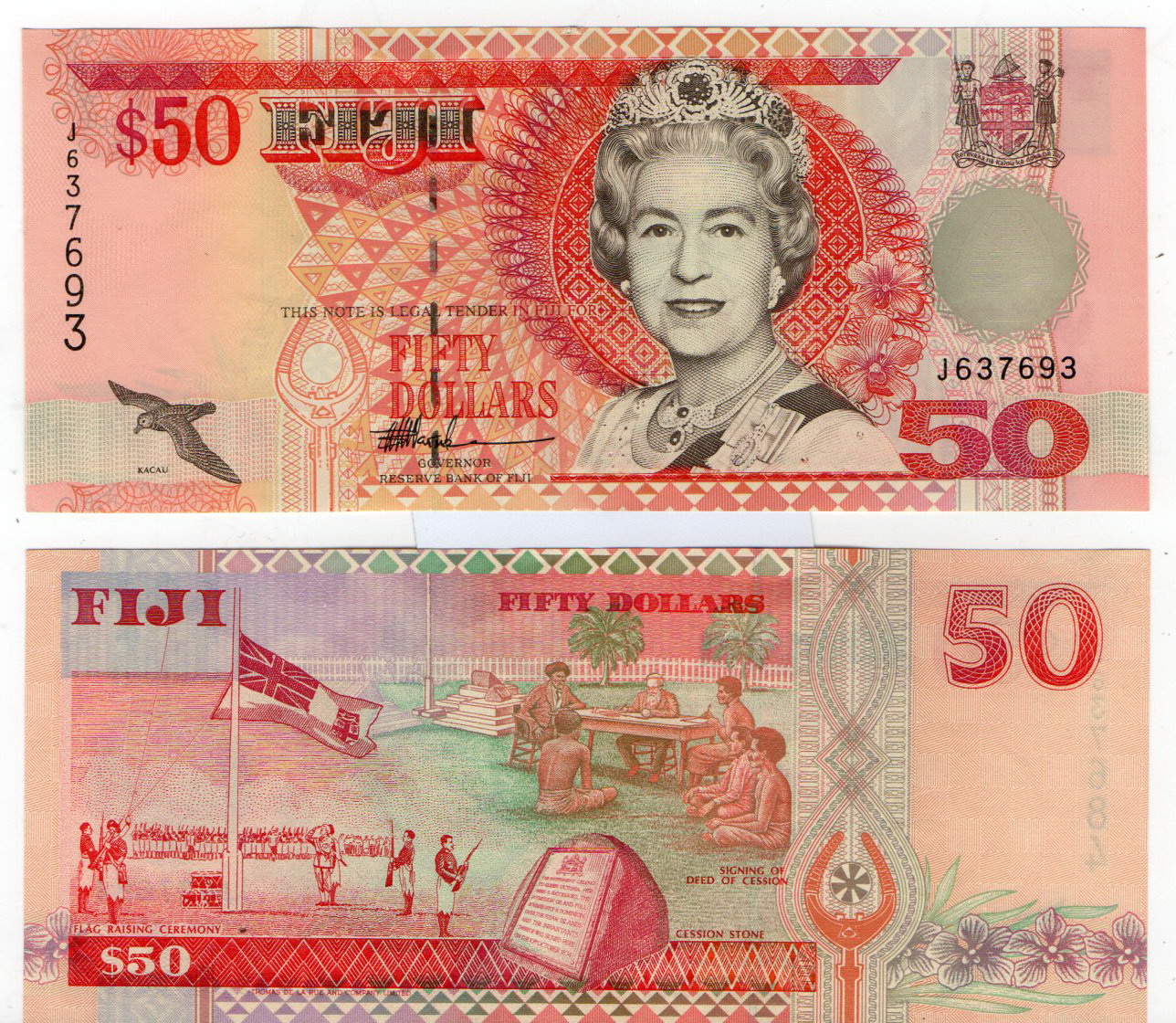Fiji #100b  50 Dollars
